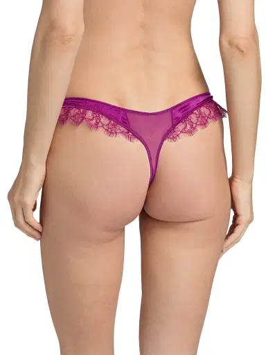 Kiki de Montparnasse Women's Lace Inset Thong | Thumbnail 4