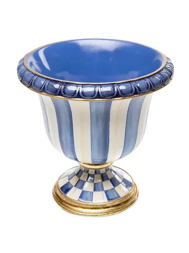 MacKenzie-Childs Royal Stripe Tabletop Urn | Thumbnail 1 MacKenzie-Childs Royal Stripe Tabletop Urn | Thumbnail 1