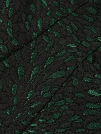 Shani Women's Tiered Jacquard Dress - Black Green - Size 16 | Thumbnail 6