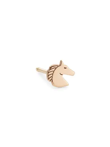 Zoë Chicco Women's Itty Bitty Symbols 14K Yellow Gold Single Horse Stud Earring - Yellow Gold | Thumbnail 2 Zoë Chicco Women's Itty Bitty Symbols 14K Yellow Gold Single Horse Stud Earring - Yellow Gold | Thumbnail 2