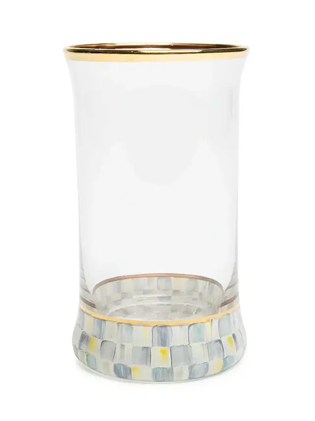 Sterling Check Highball Glass