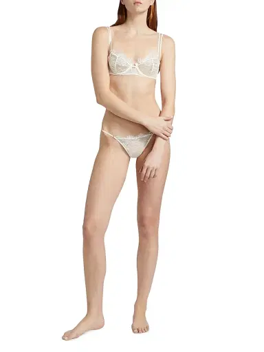 Kiki de Montparnasse Women's Jolie Lace Underwire Balconette Bra | Thumbnail 2 Kiki de Montparnasse Women's Jolie Lace Underwire Balconette Bra | Thumbnail 2