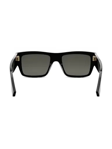 Fendi Men's Signature 53MM Rectangular Sunglasses - Dusty Blue Light Blue | Thumbnail 14