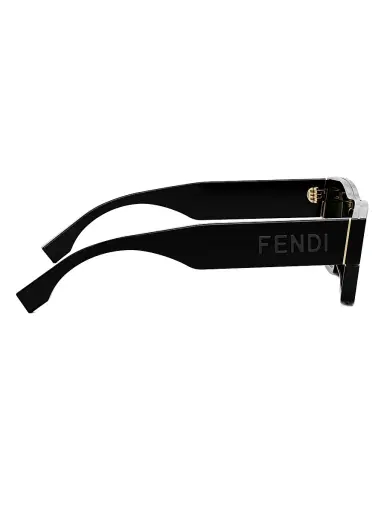 Fendi Men's Signature 53MM Rectangular Sunglasses - Dusty Blue Light Blue | Thumbnail 16