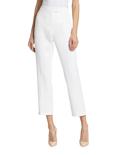 Altuzarra Women's Todd Straight-Leg Crop Pants - Optic White - Size 12 | Thumbnail 3 Altuzarra Women's Todd Straight-Leg Crop Pants - Optic White - Size 12 | Thumbnail 3