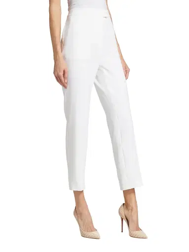 Altuzarra Women's Todd Straight-Leg Crop Pants - Optic White - Size 12 | Thumbnail 4 Altuzarra Women's Todd Straight-Leg Crop Pants - Optic White - Size 12 | Thumbnail 4