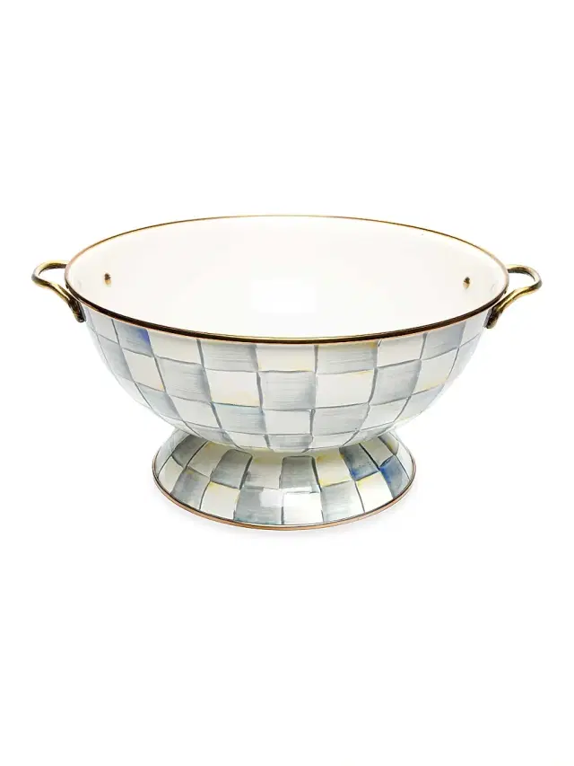Sterling Check Enamel Everything Bowl