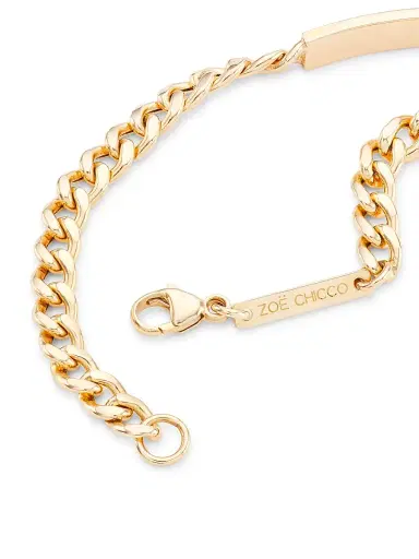 Zoë Chicco Women's Identity 14K-Yellow-Gold & 0.015 TCW Diamond Chain Bracelet - Yellow Gold | Thumbnail 3 Zoë Chicco Women's Identity 14K-Yellow-Gold & 0.015 TCW Diamond Chain Bracelet - Yellow Gold | Thumbnail 3