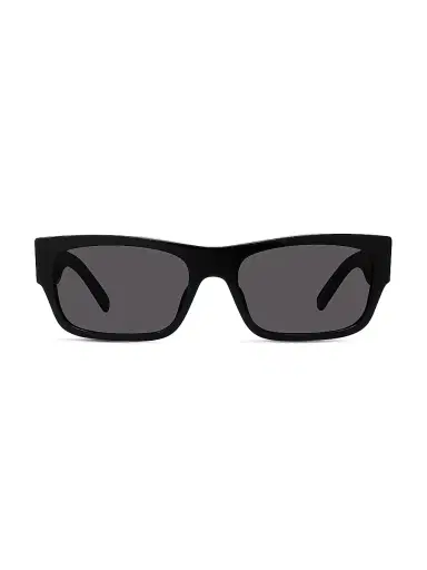 Givenchy Men's 4G 56MM Rectangular Sunglasses - Shiny Black Smoke | Thumbnail 2 Givenchy Men's 4G 56MM Rectangular Sunglasses - Shiny Black Smoke | Thumbnail 2