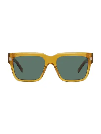 Givenchy Men's GV Day 55MM Square Sunglasses - Shiny Yellow And Green | Thumbnail 2 Givenchy Men's GV Day 55MM Square Sunglasses - Shiny Yellow And Green | Thumbnail 2