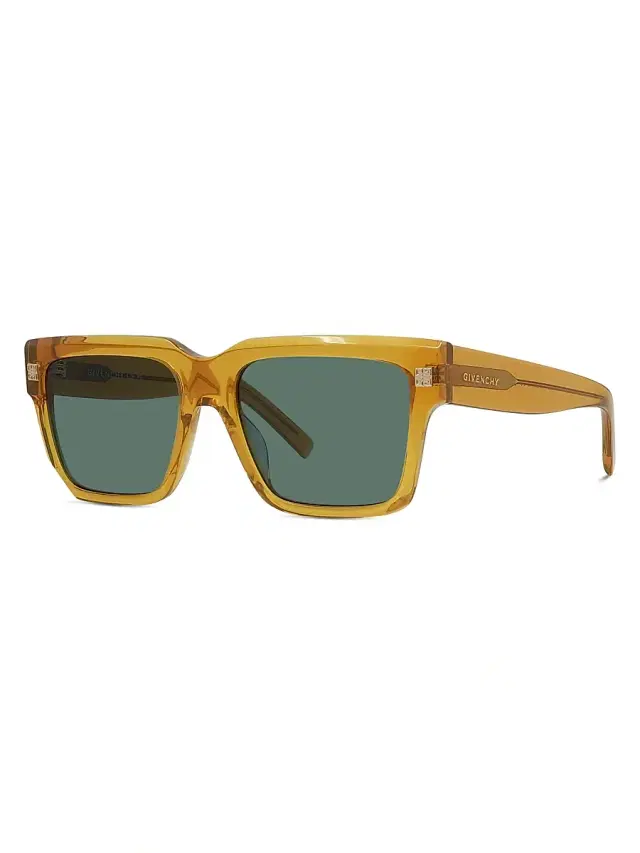 Givenchy Men's GV Day 55MM Square Sunglasses - Shiny Yellow And Green