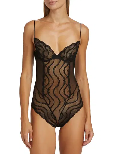 Kiki de Montparnasse Women's Leche Moi Thong Bodysuit - Black - Size Large | Thumbnail 3 Kiki de Montparnasse Women's Leche Moi Thong Bodysuit - Black - Size Large | Thumbnail 3