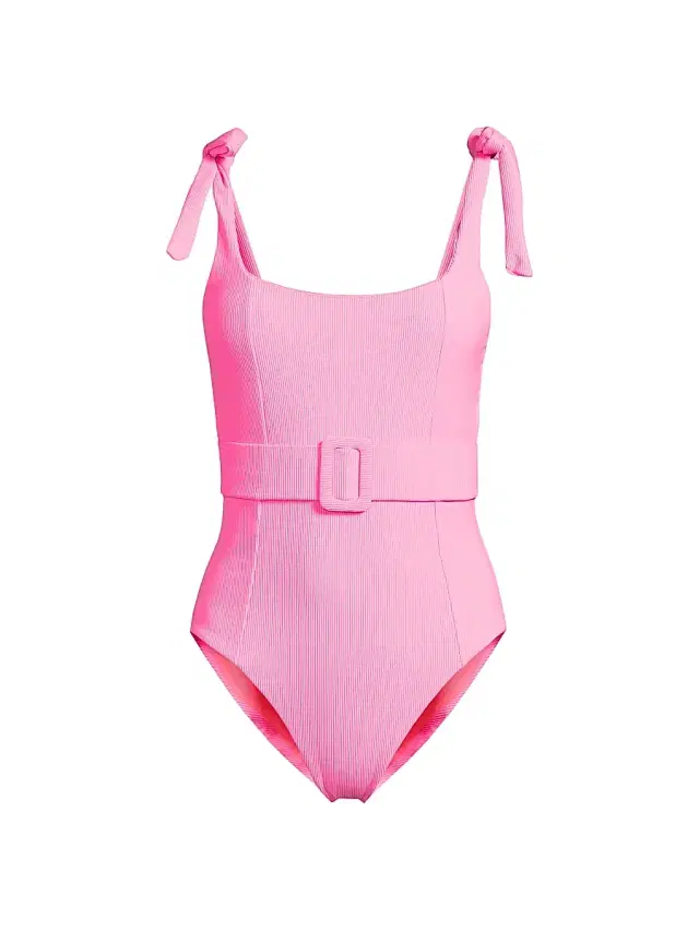 Beach Riot Women's Sydney Ribbed One-Piece Swimsuit - Prism Pink
