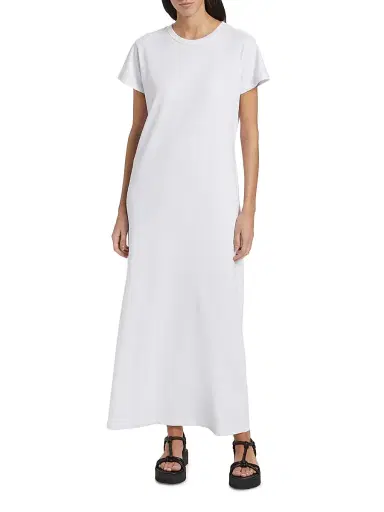 LESET Women's Margo Maxi T-Shirt Dress - White - Size XS | Thumbnail 3 LESET Women's Margo Maxi T-Shirt Dress - White - Size XS | Thumbnail 3