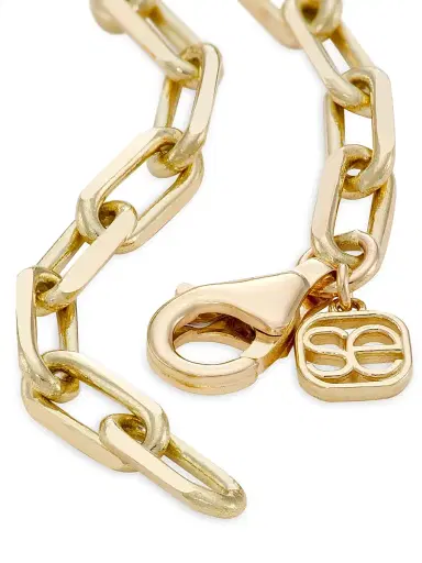Sydney Evan Women's  Evil Eye 14K Gold & 0.066 TCW Diamond Charm Bracelet - Gold | Thumbnail 3