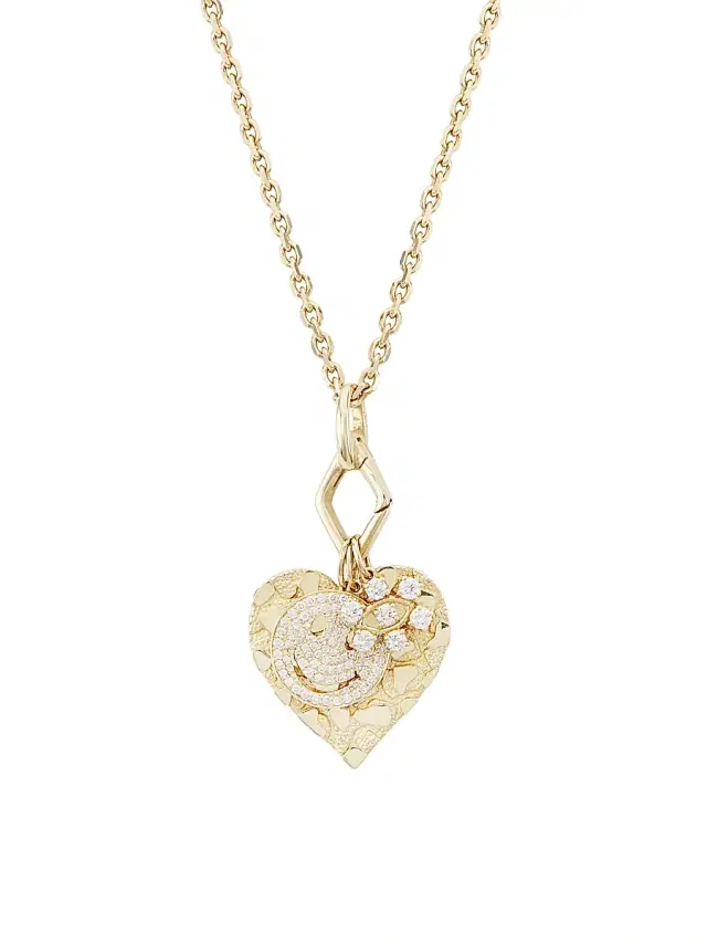 Women's Multi-Charm 14K Gold & Diamond Necklace - Gold