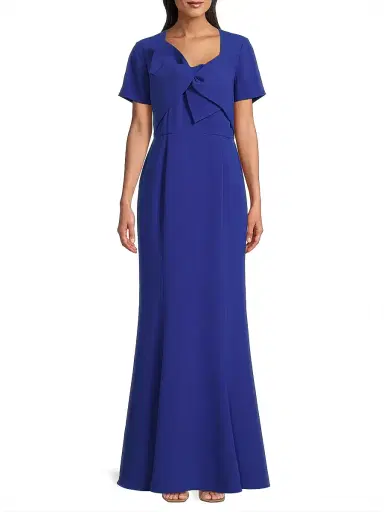 Shani Women's Crepe Bow Bodice Gown - Royal Blue - Size 16 | Thumbnail 3 Shani Women's Crepe Bow Bodice Gown - Royal Blue - Size 16 | Thumbnail 3