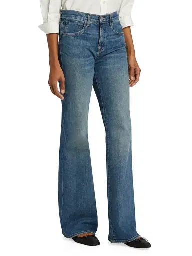 Nili Lotan Women's Celia Bootcut Jeans - Classic Wash | Thumbnail 11