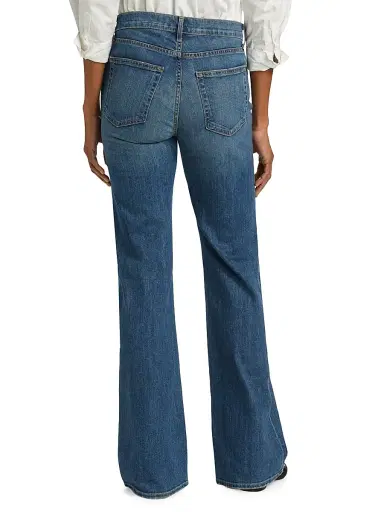Nili Lotan Women's Celia Bootcut Jeans - Classic Wash | Thumbnail 12