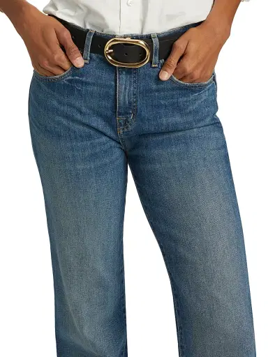 Nili Lotan Women's Celia Bootcut Jeans - Classic Wash | Thumbnail 13