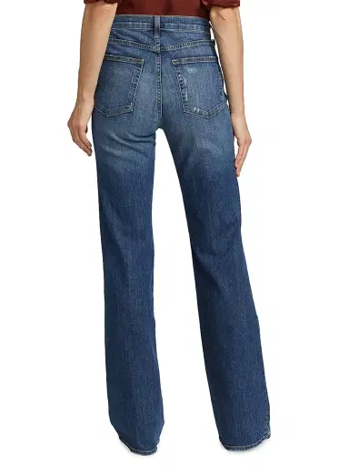Nili Lotan Women's Celia Bootcut Jeans - Classic Wash | Thumbnail 5