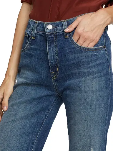 Nili Lotan Women's Celia Bootcut Jeans - Classic Wash | Thumbnail 6