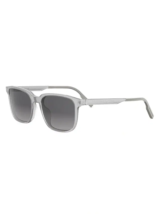 Men's In S1I 56MM Rectangular Sunglasses - Grey And Gradient Smoke