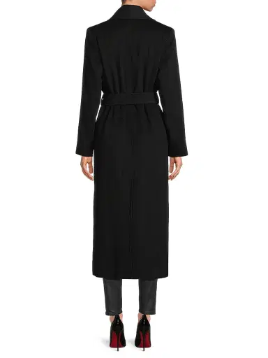 Sofia Cashmere Women's Cashmere Shawl-Collar Coat - Black - Size 8 | Thumbnail 5