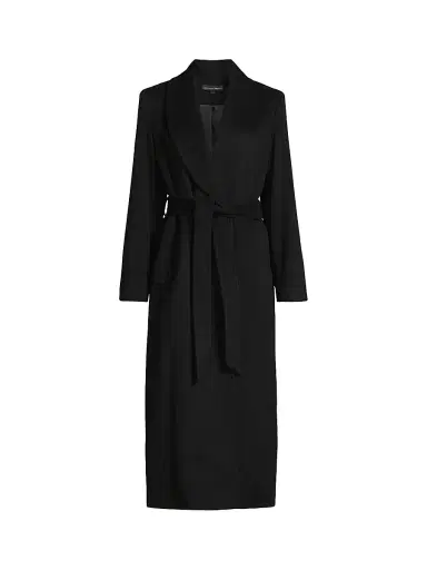 Sofia Cashmere Women's Cashmere Shawl-Collar Coat - Black - Size 8 | Thumbnail 1