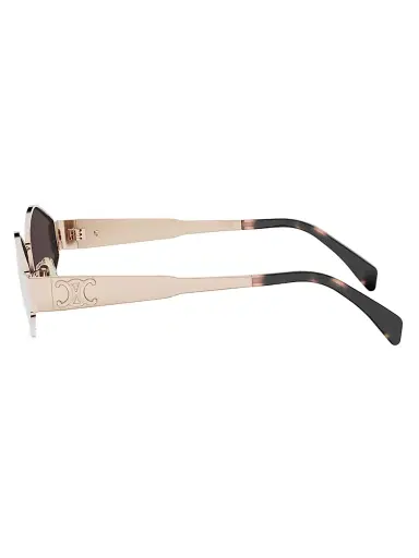 Celine Men's Triomphe 54MM Metal Sunglasses - Rose Gold Smoke | Thumbnail 3 Celine Men's Triomphe 54MM Metal Sunglasses - Rose Gold Smoke | Thumbnail 3