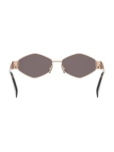 Celine Men's Triomphe 54MM Metal Sunglasses - Rose Gold Smoke | Thumbnail 5 Celine Men's Triomphe 54MM Metal Sunglasses - Rose Gold Smoke | Thumbnail 5