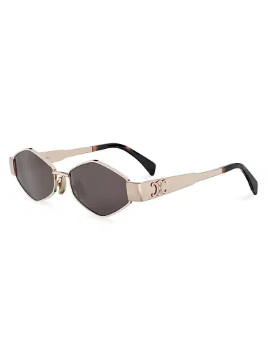 Celine Men's Triomphe 54MM Metal Sunglasses - Rose Gold Smoke | Thumbnail 1 Celine Men's Triomphe 54MM Metal Sunglasses - Rose Gold Smoke | Thumbnail 1