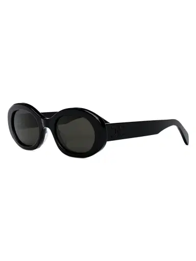 CELINE Men's 52MM Triomphe Oval Sunglasses - Black Smoke | Thumbnail 1