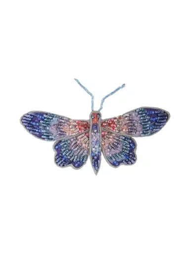 Mignonne Gavigan Women's Adilah 14K-Gold-Plated & Bead Butterfly Brooch - Purple | Thumbnail 1 Mignonne Gavigan Women's Adilah 14K-Gold-Plated & Bead Butterfly Brooch - Purple | Thumbnail 1