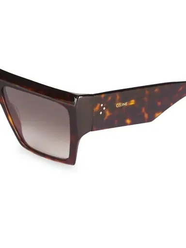 Celine Men's 60MM Oversized Square Sunglasses - Havana | Thumbnail 3