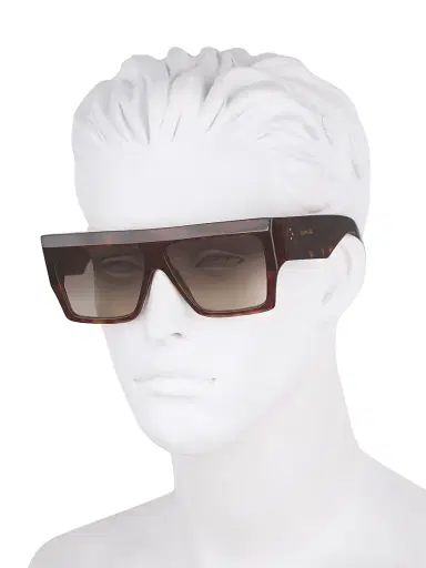 Celine Men's 60MM Oversized Square Sunglasses - Havana | Thumbnail 4