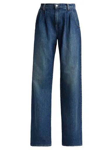 Nili Lotan Women's Flora Trouser Jeans - Classic Wash | Thumbnail 1 Nili Lotan Women's Flora Trouser Jeans - Classic Wash | Thumbnail 1