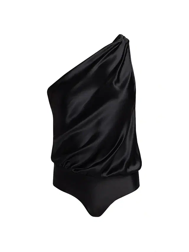 Cami NYC Women's Darby One-Shoulder Silk Bodysuit - Black