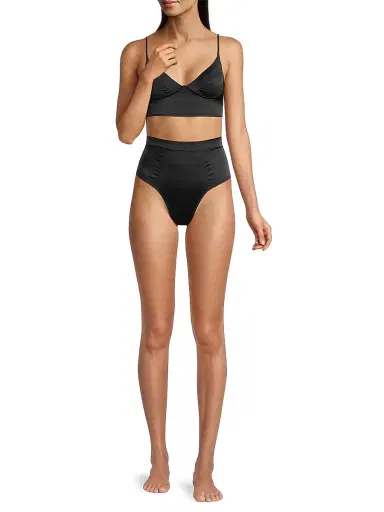 Kiki de Montparnasse Women's Tous Les Jours High-Waist Thong - Black - Size Medium | Thumbnail 2 Kiki de Montparnasse Women's Tous Les Jours High-Waist Thong - Black - Size Medium | Thumbnail 2