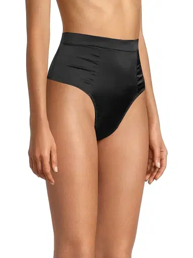 Kiki de Montparnasse Women's Tous Les Jours High-Waist Thong - Black - Size Medium | Thumbnail 4 Kiki de Montparnasse Women's Tous Les Jours High-Waist Thong - Black - Size Medium | Thumbnail 4