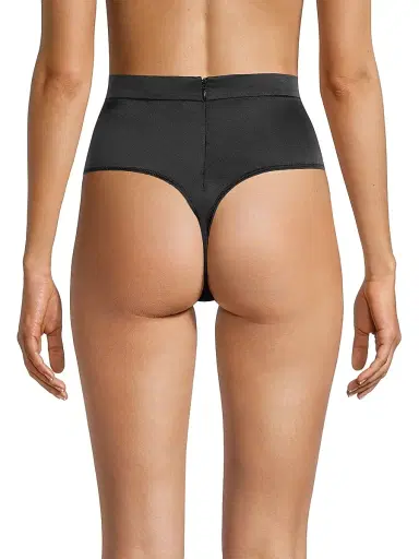 Kiki de Montparnasse Women's Tous Les Jours High-Waist Thong - Black - Size Medium | Thumbnail 5 Kiki de Montparnasse Women's Tous Les Jours High-Waist Thong - Black - Size Medium | Thumbnail 5
