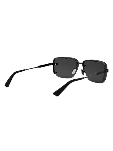 Dior Men's Neodior S4U 58MM Rectangular Sunglasses - Black Dark Grey | Thumbnail 6