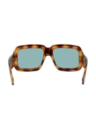 Loewe Men's x Paula's Ibiza Havana 56MM Mask Sunglasses - Blonde Havana Blue | Thumbnail 5