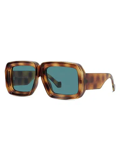 Loewe Men's x Paula's Ibiza Havana 56MM Mask Sunglasses - Blonde Havana Blue | Thumbnail 1