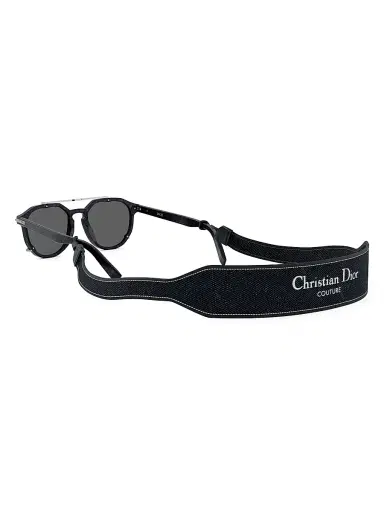 Dior Men's Diorblacksuit RI 56MM Round Sunglasses - Blue Grey Mirror | Thumbnail 4