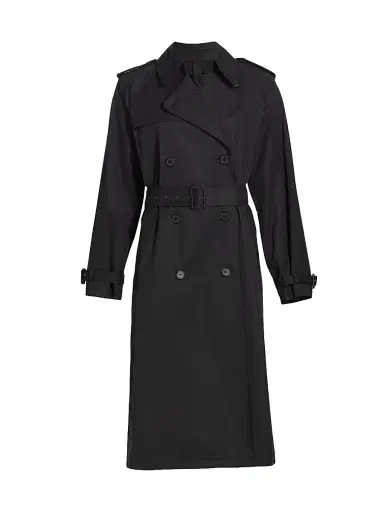Nili Lotan Women's Tanner Trench Coat - Black | Thumbnail 1 Nili Lotan Women's Tanner Trench Coat - Black | Thumbnail 1
