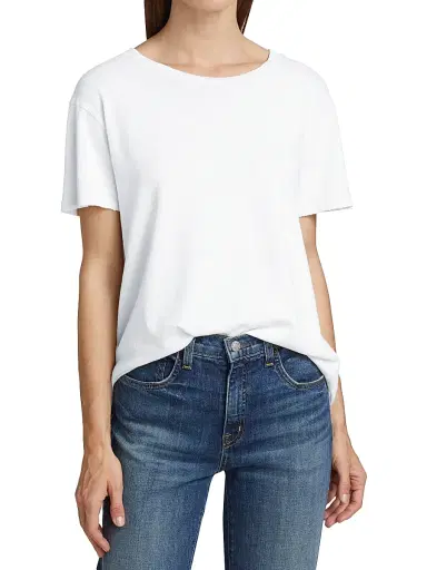 Nili Lotan Women's Brady Cotton T-Shirt | Thumbnail 3 Nili Lotan Women's Brady Cotton T-Shirt | Thumbnail 3