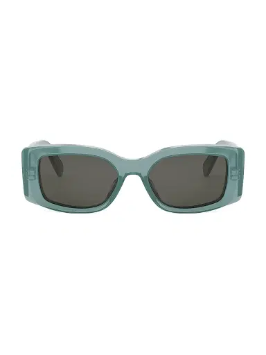 Celine Men's Triomphe 53MM Rectangular Sunglasses - Transparent Teal Grey | Thumbnail 2 Celine Men's Triomphe 53MM Rectangular Sunglasses - Transparent Teal Grey | Thumbnail 2