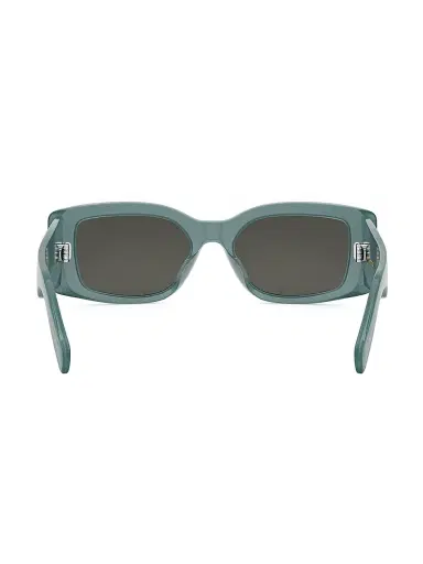 Celine Men's Triomphe 53MM Rectangular Sunglasses - Transparent Teal Grey | Thumbnail 5 Celine Men's Triomphe 53MM Rectangular Sunglasses - Transparent Teal Grey | Thumbnail 5
