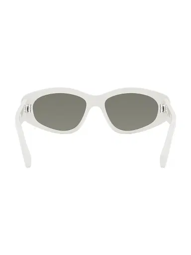 Celine Men's Monochroms 57MM Geometric Sunglasses - Ivory Smoke | Thumbnail 6